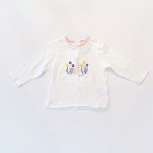 Carrement Beau 12M Long Sleeve Bunny Top